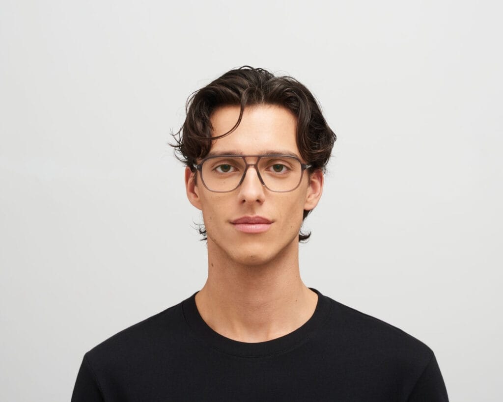 Mykita Kami_Clear Ash_glasögon_pilotglasögon herr