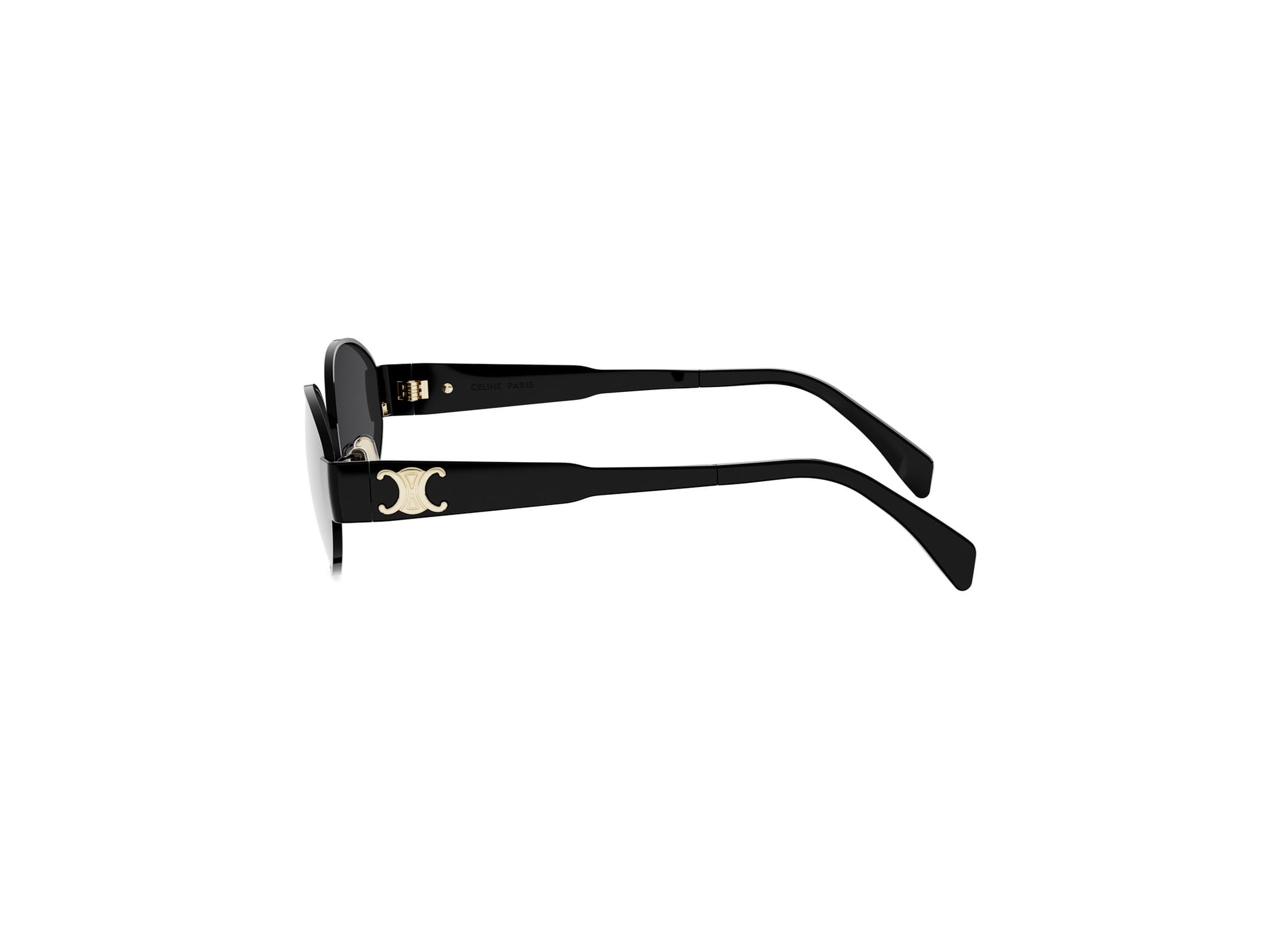 Metal Triomphe Oval Sunglasses