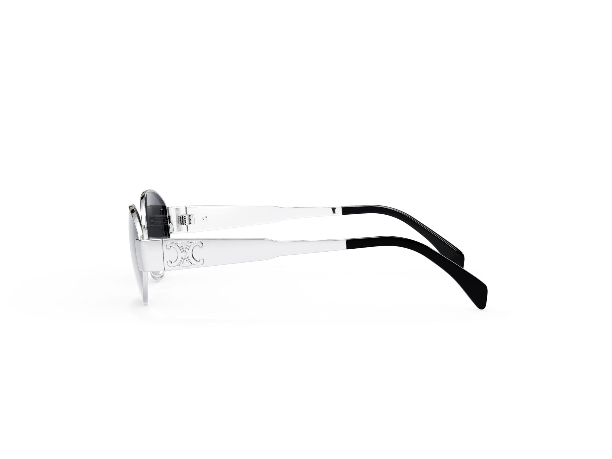 Metal Triomphe Oval Sunglasses
