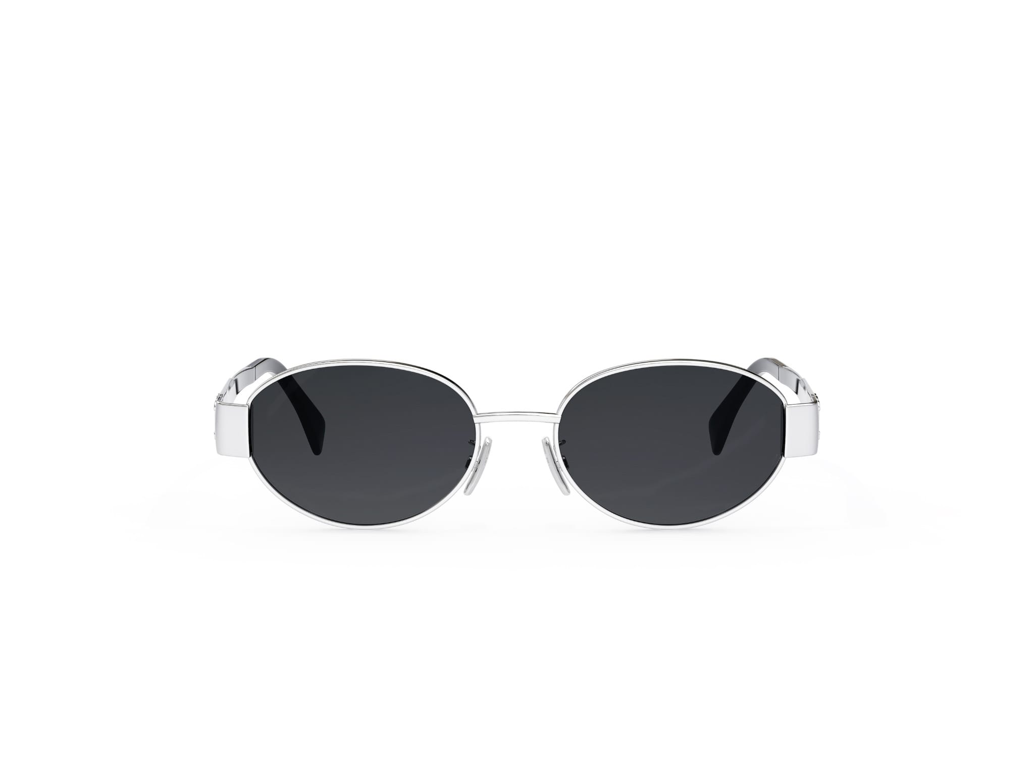 Metal Triomphe Oval Sunglasses