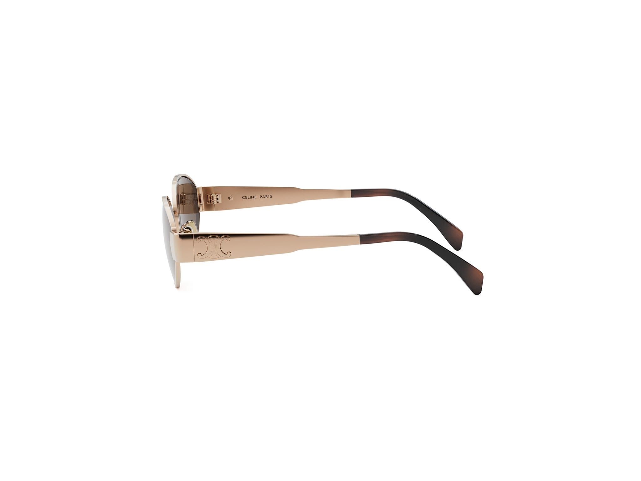 Metal Triomphe Oval Sunglasses