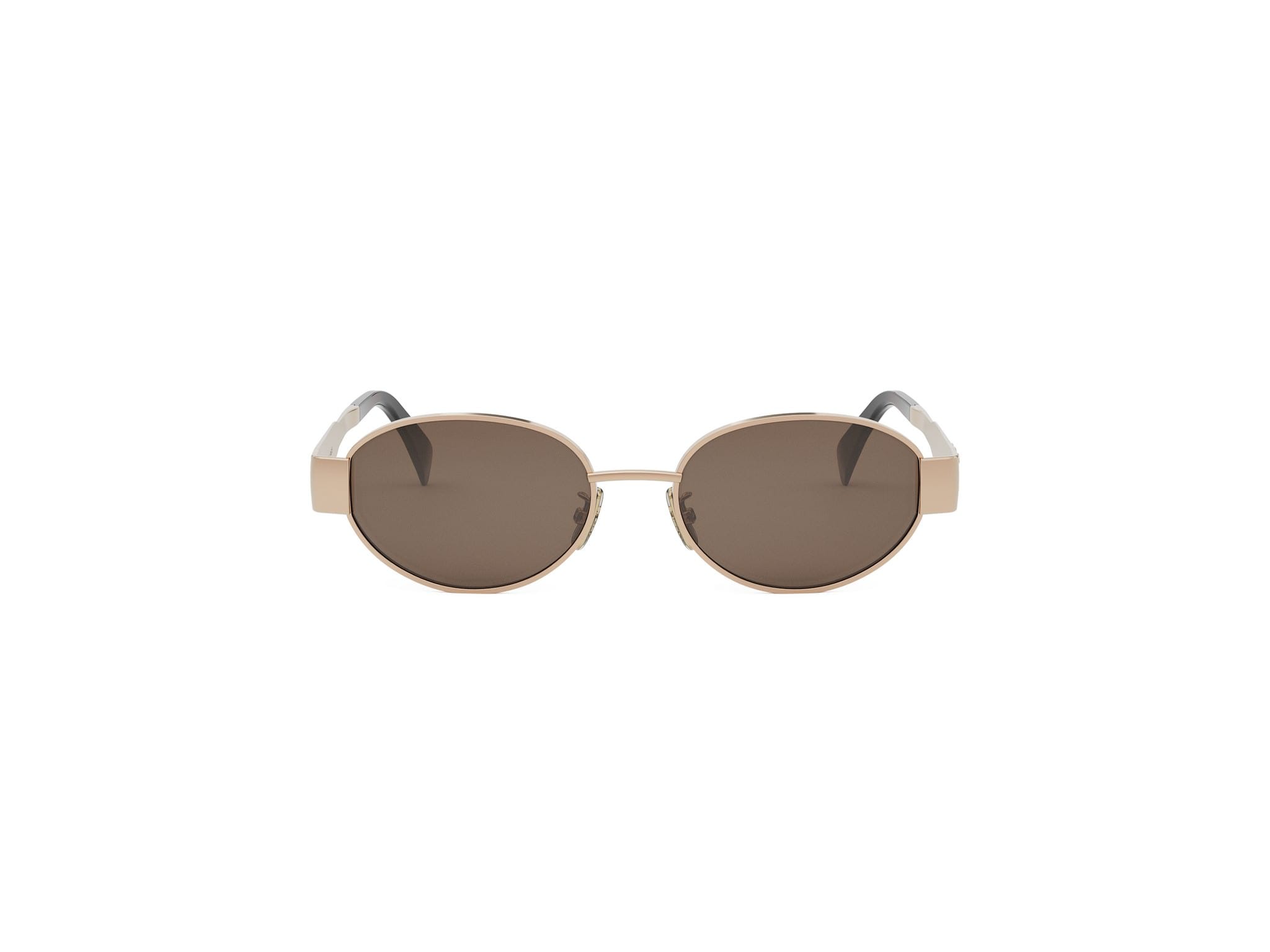 Celine Metal Triomphe Oval Sunglasses