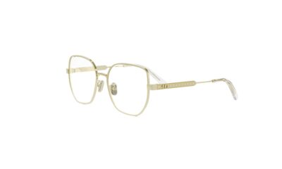 DiorCannageO B2U Yellow Gold Butterfly Eyeglasses
