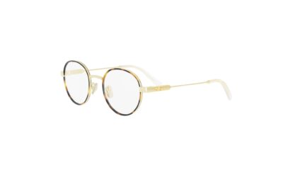 DIOR DiorCannageO R1U Yellow Round Eyeglasses