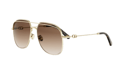 Dior Petit CD A1U Gold Square Sunglasses