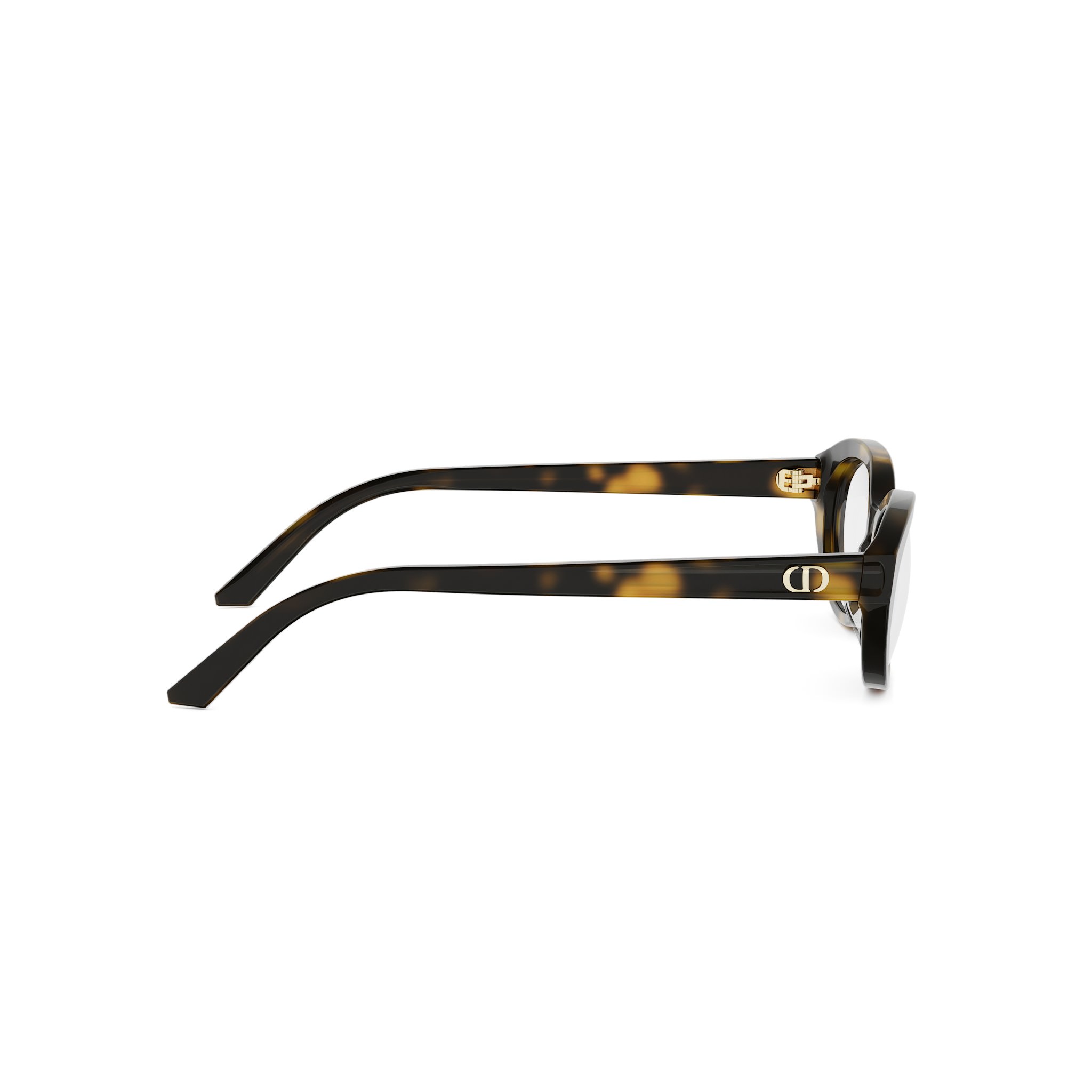 DiorGlowO B1I Havana Oval Eyeglasses