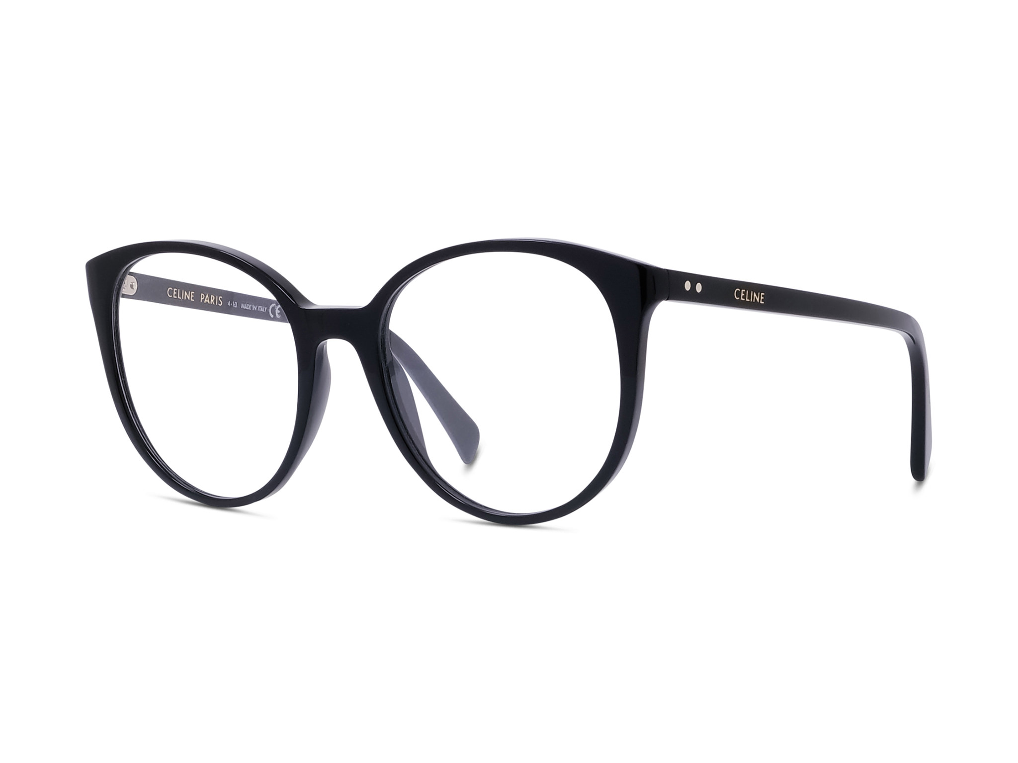CELINE Thin Black Round Eyeglasses